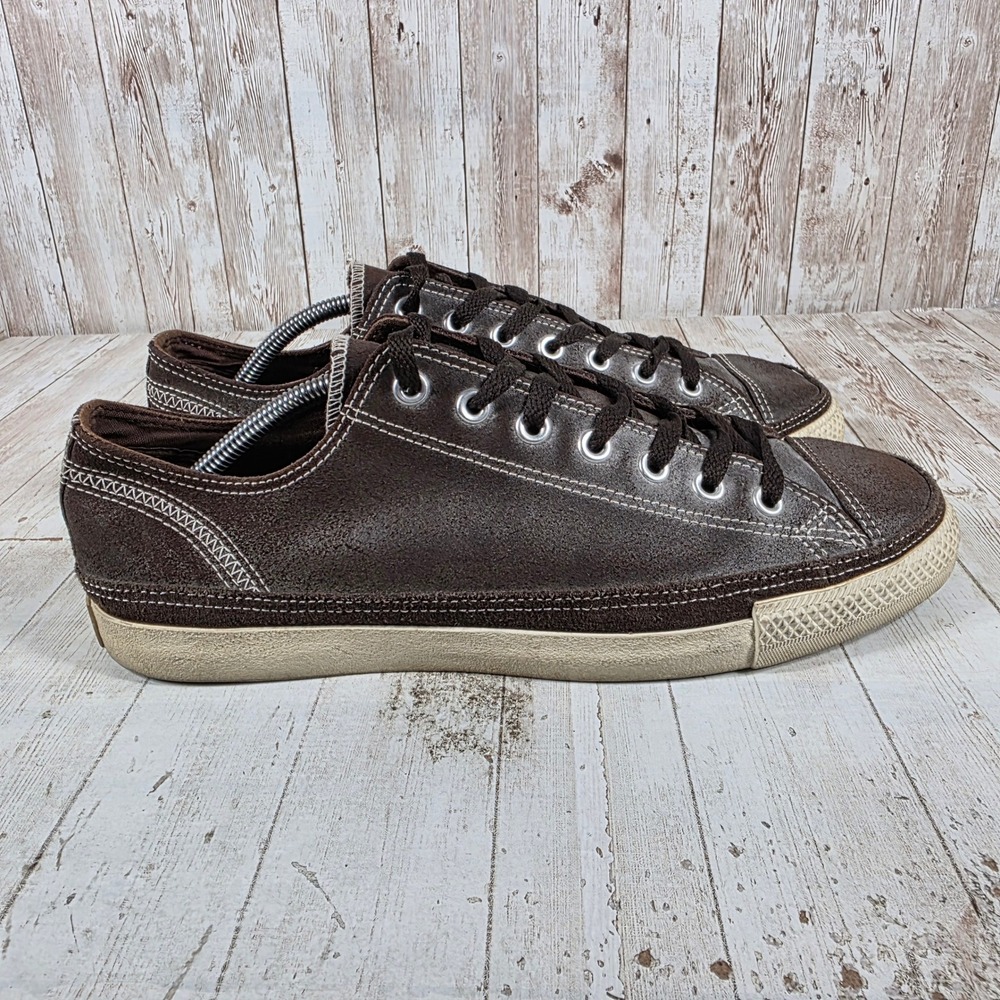 Converse All Star Brown Leather Low Top Sneakers Mens 11 132479C Chuck Taylor
